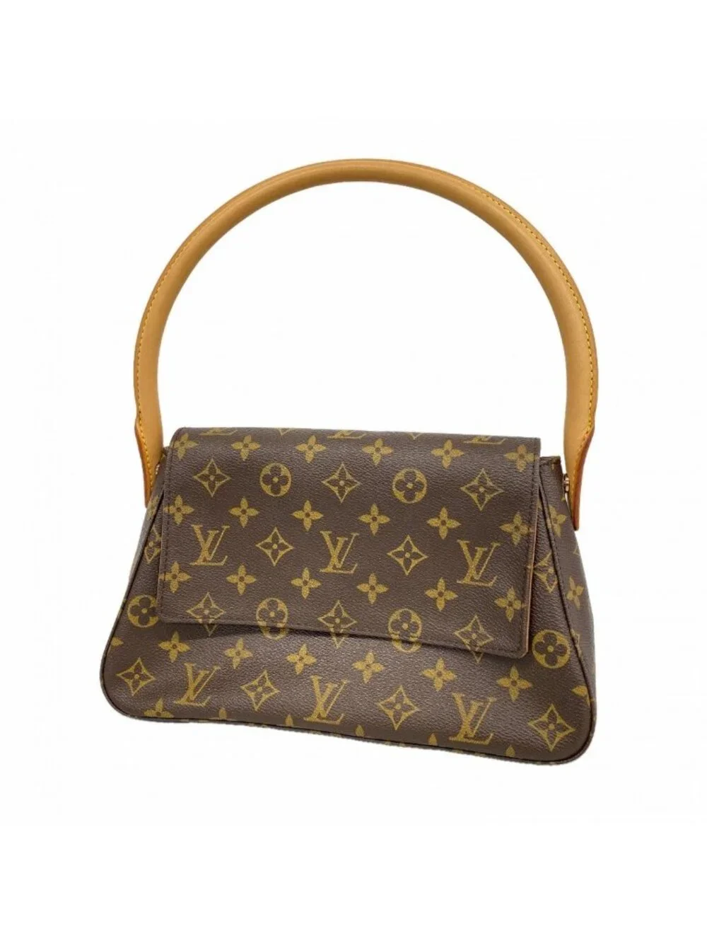 Louis Vuitton Shoulder Bag Monogram Mini Looping Brown
